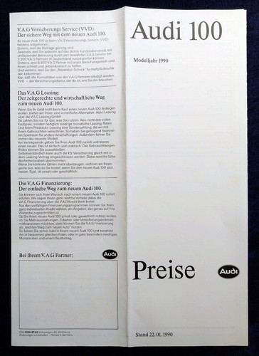 Audi 100 typ preisliste - 44,